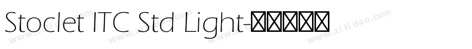 Stoclet ITC Std Light字体转换